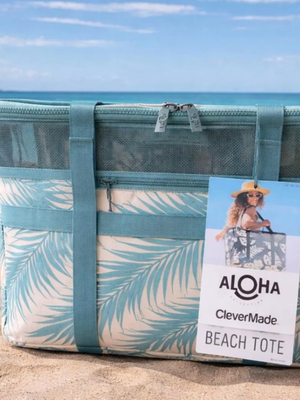 CleverMade x Aloha Collapsible Beach Tote - Picture 3 of 3